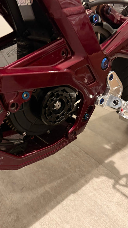 ExW Surron/Eride "Pro" Style Motor Cover (METAL) - axcustoms.us