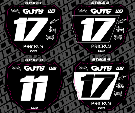 Odi Number Plate Decal - txdesigns